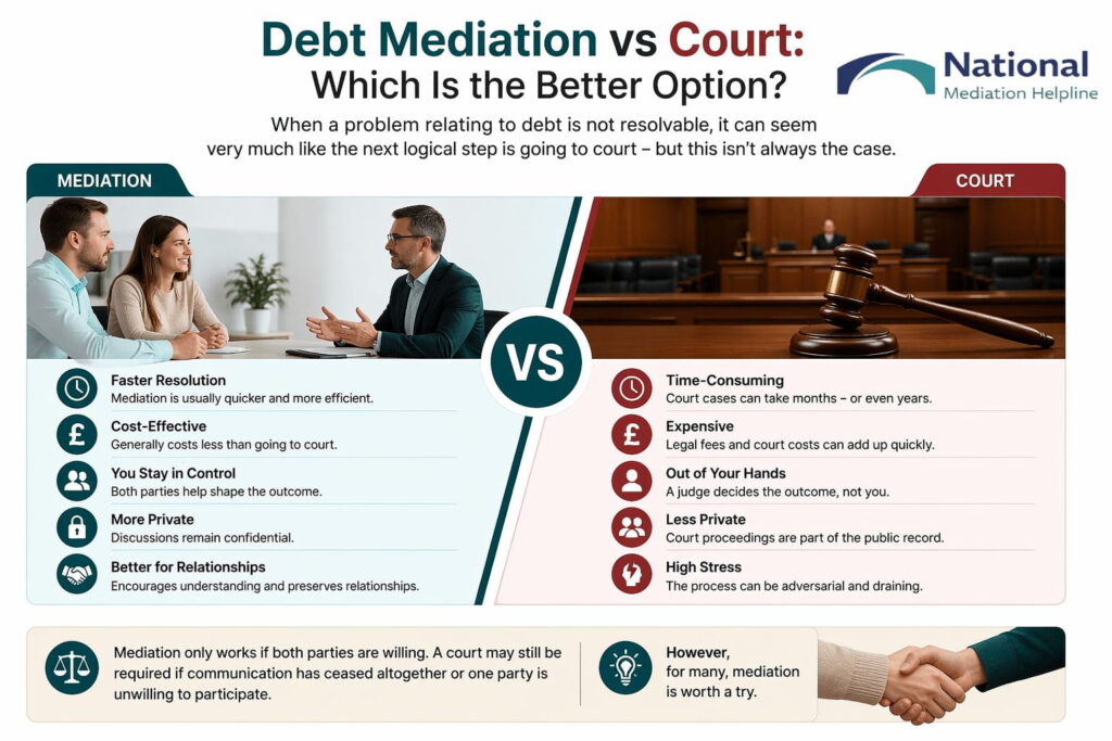 Debt Mediation vs Court: Which Is the Better Option Slough