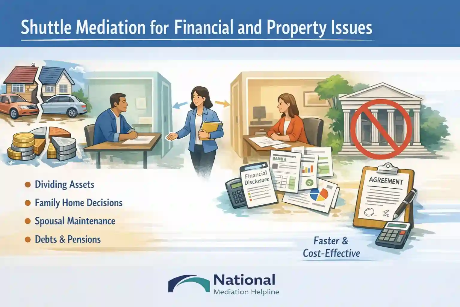 Shuttle Mediation for Financial and Property Issues Slough