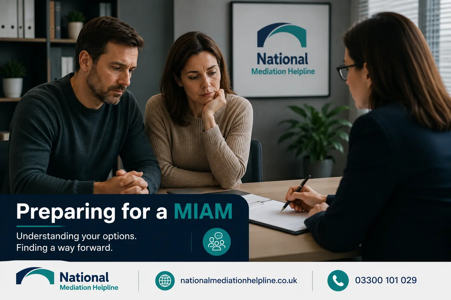 How to prepare for a miam in Slough Preparing for a MIAM. An image explaining how to prepare yourself emotionally and rationally for the first miam appointment